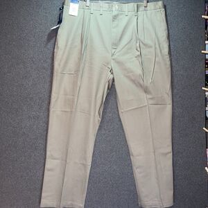 NWT Men's Wrangler® Wrancher Tan 82TN Polyester Dress Pants Multi Size 44x30